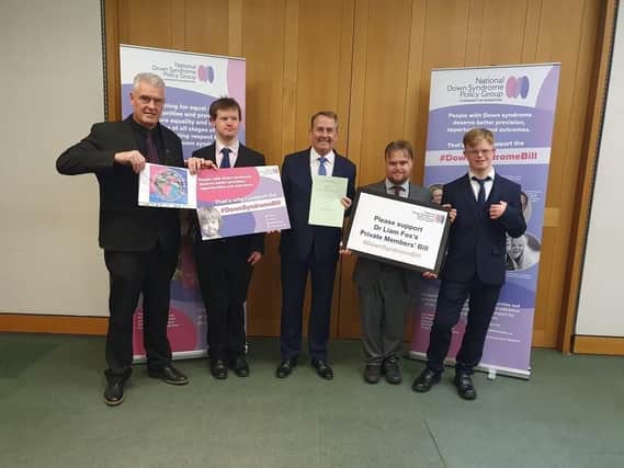Eastwood and Ashfield MP Lee Anderson (left) is supporting the Down Syndrome Bill.
