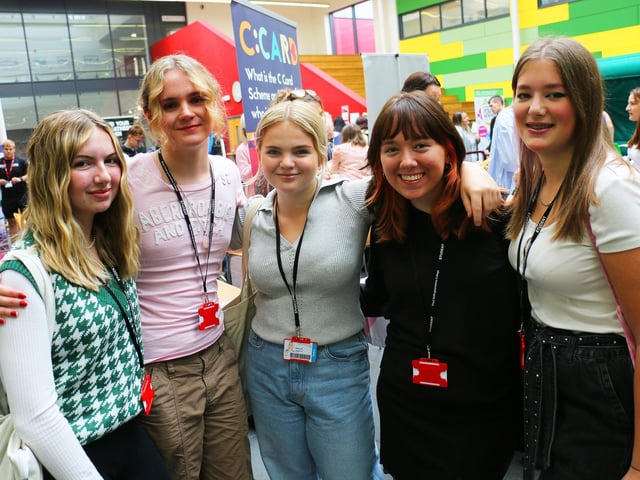 These business studies learners have all become new friends