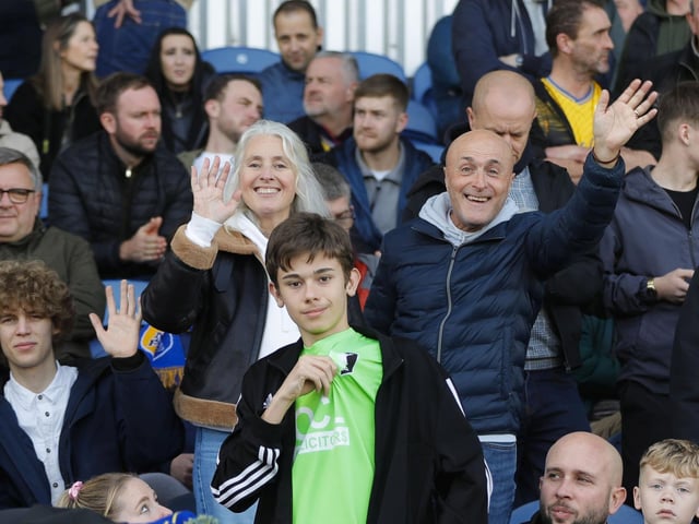 Stags fans at the Stevenage game.