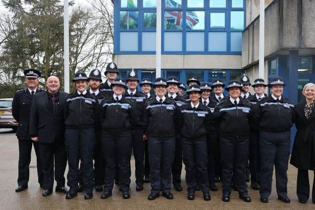 Eighteen new officers have been formally welcomed into the force