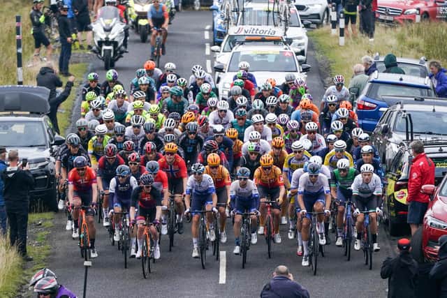 Riders take part in stage three at Barnard Castle earlier this week.
