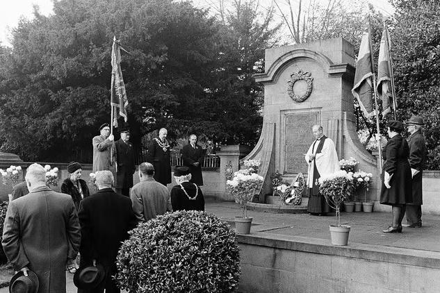 Mansfield's Remembrance ceremony in 1968.