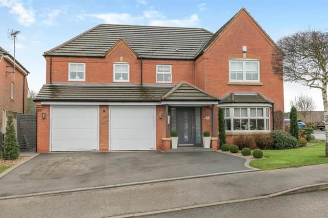 This modern and beautifully appointed five-bedroom home on Mayflower Court, off High Oakham Drive, in Mansfield is on the market for £635,000 with estate agents Richard Watkinson and Partners.