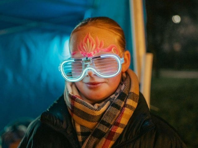 Visitor at Mansfield Light Night