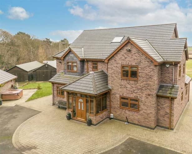 This stunning six-bedroom, three-storey property on Mansfield Road, Papplewick, which sits on a nine-acre estate, has hit the market for a whopping £1.5 million with Mansfield-based estate agents Newton Fallowell.