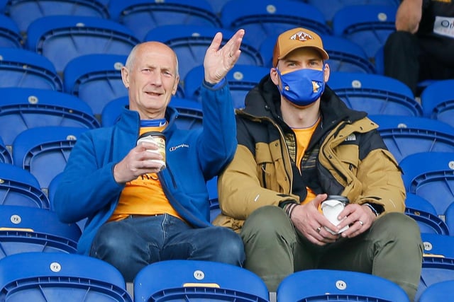 Stags fans ahead of the 2-2 draw with Forest Green.