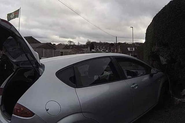 Officers were policing the build up to a football match in Mansfield on Saturday, February 3, when the incident happened. Photo by Nottinghamshire Police.
