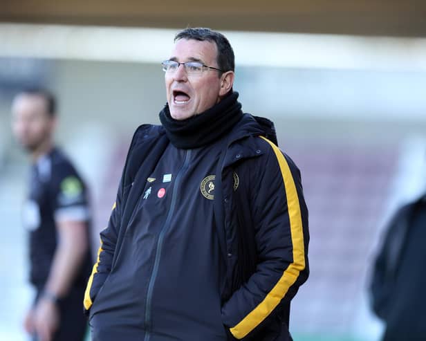 Gary Bowyer during the Sky Bet League One match between Northampton Town and Burton Albion on March 14, 2026 (Photo by Pete Norton/Getty Images)