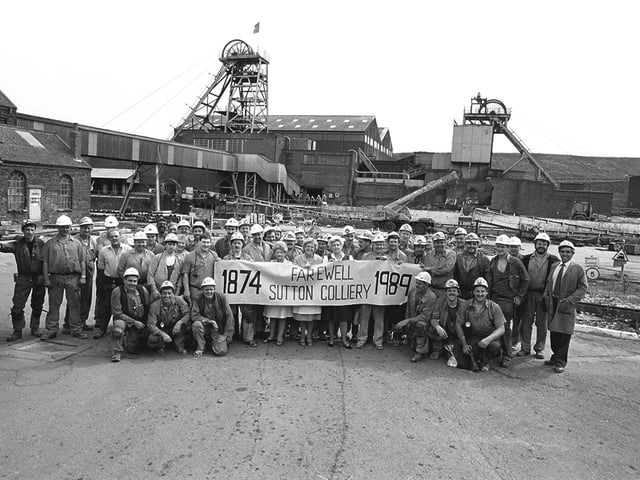 Sutton Colliery last shift, 24th August 1989.