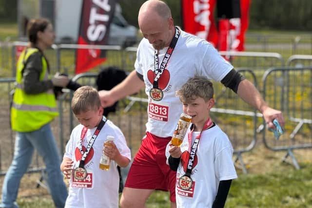 After finishing the inflatable 5k