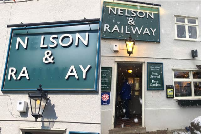 The pub sign has been missing letters for some time but now finally has a full set.