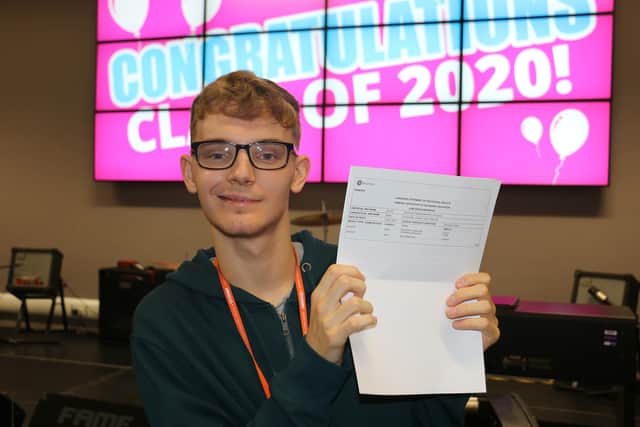 Corey Ashford was 'ecstatic' with a grade 5 in English, going up two whole grades.