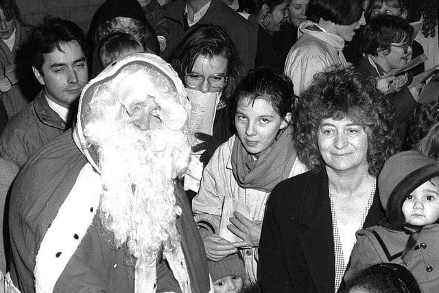 Ollerton's Christmas Lights event in 1990.
