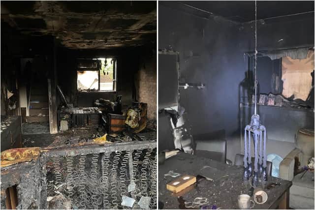 Fire and smoke damaged the whole property
