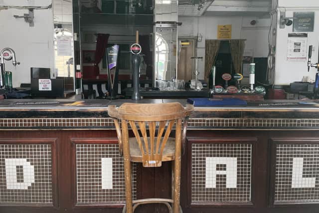 The Dial pub - with its distinctive bar counter - has stood empty since December 2019.