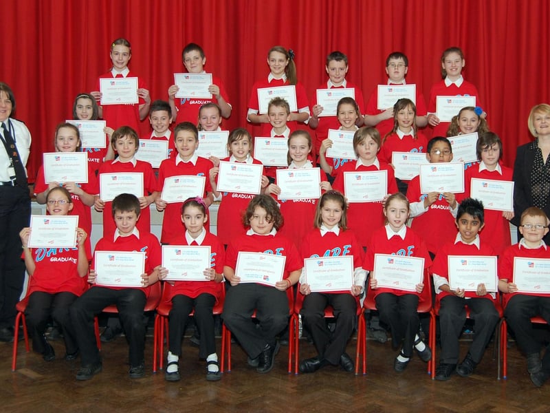 D.A.R.E Graduates from class 11 at High Oakham School.