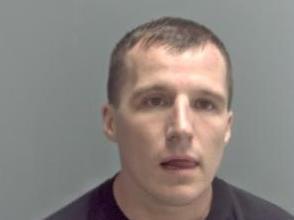 Wesley Downing (40) was on his way back from the visitors’ hall at HMP Peterborough, after being visited by Anthony Spring (30) when prison guards noticed something between his thighs during a search. The package was found to contain cannabis and tobacco, estimated to be worth up to £3,800. He pleaded guilty of possession with intent to supply class B and was sentenced to 18 months in prison, on top of an existing sentence.