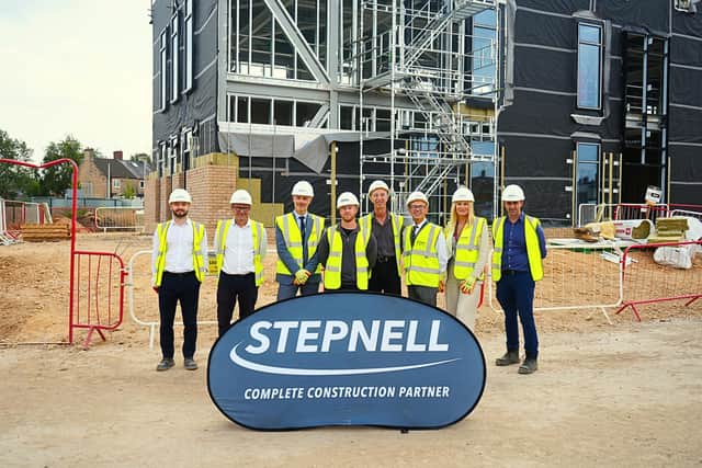 Left to right: Angus Blair-Park, Brian Scott, Rob Gladwin, Ryan White, Alex Hiddlestone, Wesley Davies, Karen Potts and Robbie Butler