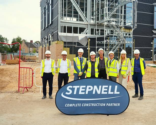 Left to right: Angus Blair-Park, Brian Scott, Rob Gladwin, Ryan White, Alex Hiddlestone, Wesley Davies, Karen Potts and Robbie Butler