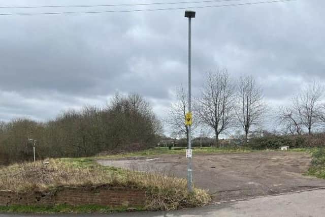 The proposed site of supported living flats off Princess Street in Mansfield. Photo: Hockley Developments