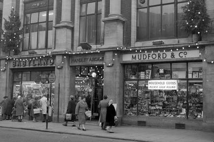 Christmas shopping in years gone by.