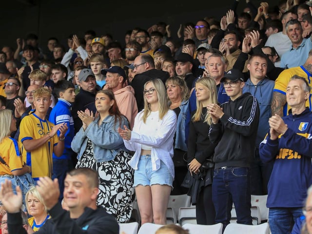 Nathan Moriah-Welsh scored eight minutes from time to rescue a point for Mansfield Town.