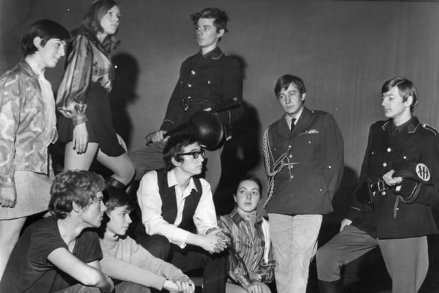 South Shields members of the cast of the National Youth Theatre's production of Julius Caesar in 1968.