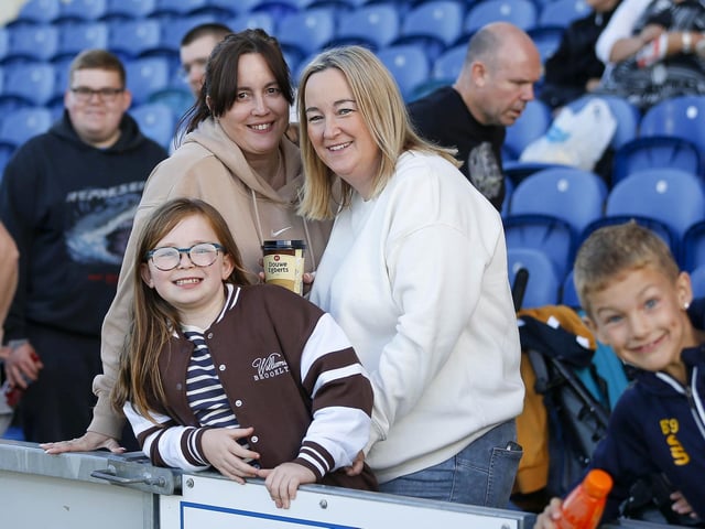 Mansfield Town fans ahead of the win over Grimsby Town.