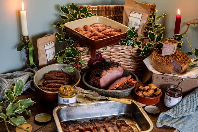 The Appleeton's festive hamper.