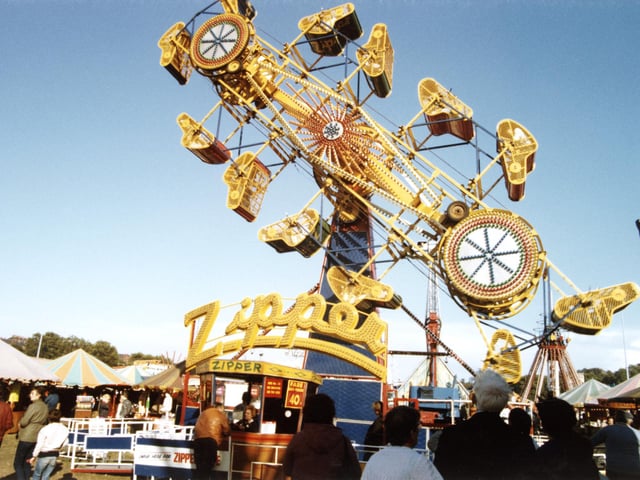 The Zipper ride, at the fair in 1985.