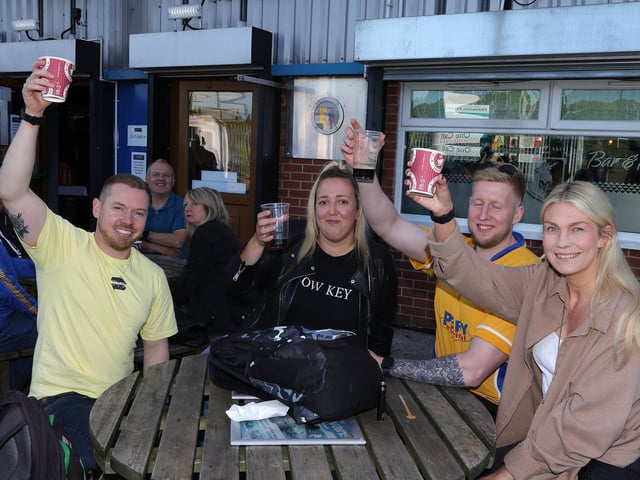 Fans at the ground.
