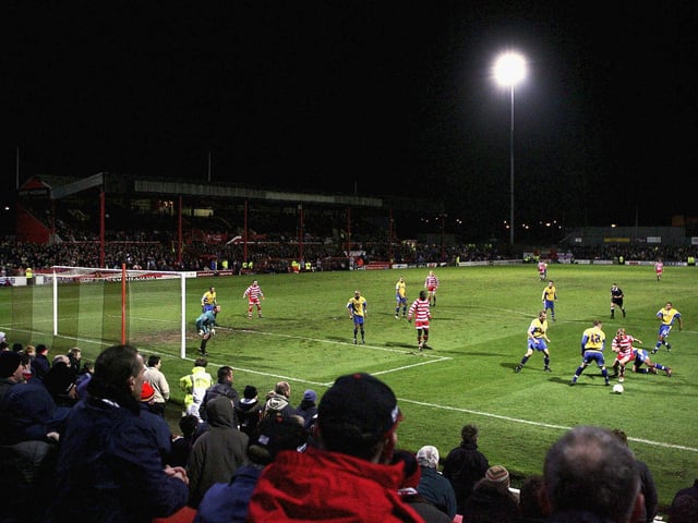 Mansfield Town are beaten by Doncaster at Belle Vue on December 12, 2006 to exit the FA Cup.