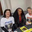 Lisa Dean with Beauty's Legacy volunteers and BBC's Michelle Ackerley.