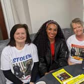 Lisa Dean with Beauty's Legacy volunteers and BBC's Michelle Ackerley.