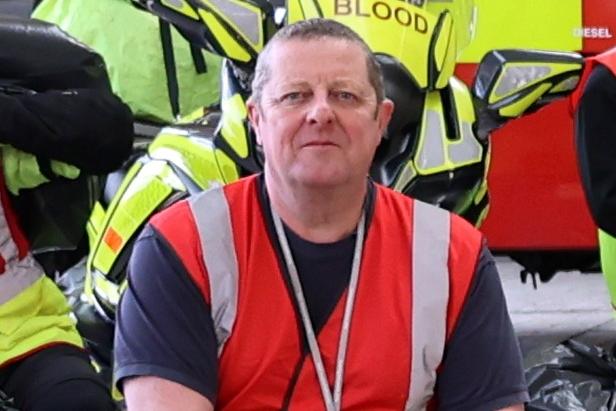 Organiser Fire Dog Handler Tim Marston.
