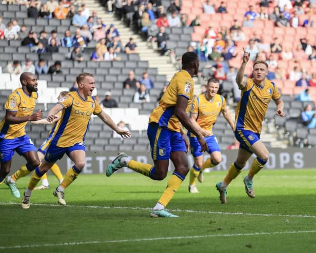 Mansfield Town now need one point to secure promotion to League One.