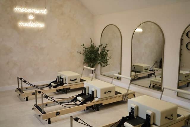 Reformer Pilates beds at The Wellness Shed