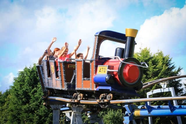 The train rollercoaster doesn't go too fast and is a nice little ride for budding thrill-seekers.