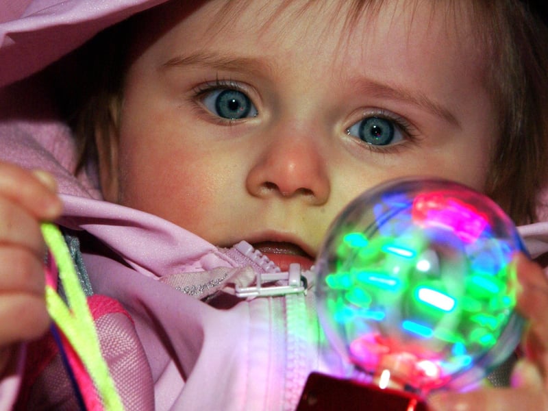 Pictured at a Mansfield bonfire in 2006, here is Josephine Taylor from Mansfield Woodhouse. She was 11 months here.