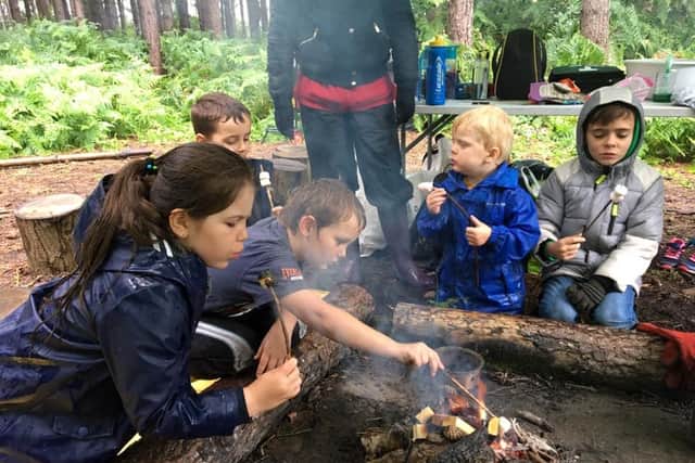 Forest school in action