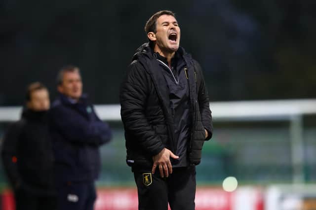 Nigel Clough is happy with the way Mansfield are playing despite results not going their way. (Photo by Michael Steele/Getty Images)