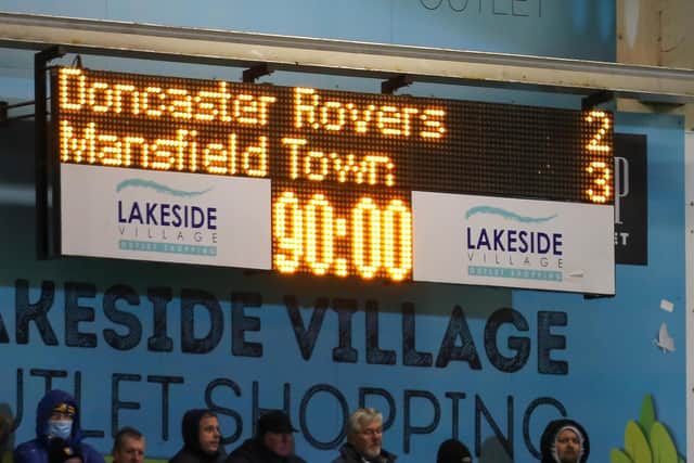 Final Score at Doncaster in the FA Cup last season. Picture by Chris Holloway / The Bigger Picture.media