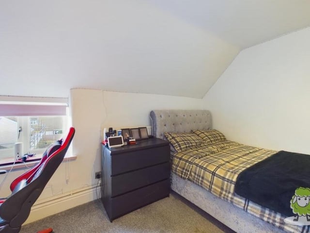 Another of the five good-sized bedrooms on the first floor of the £750,000 Kirkby property.