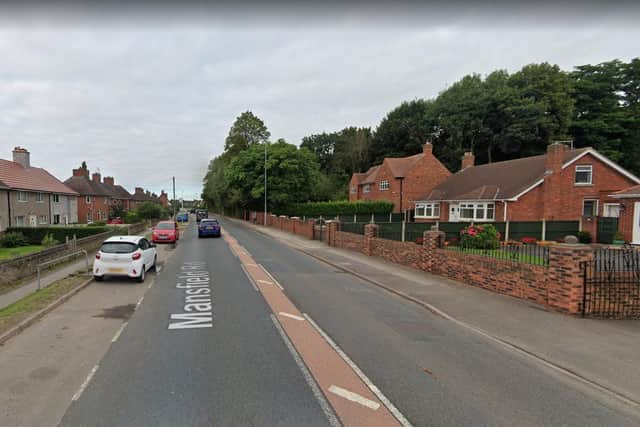 Mansfield Road, Edwinstowe, is a busy road according to Coun Paul Peacock.