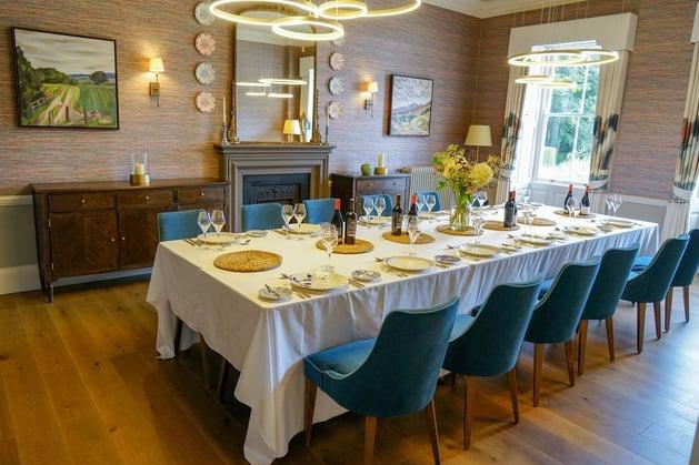 What a transformation - the dining room now offers seating for up to 28 people and is perfect for families and celebrations.