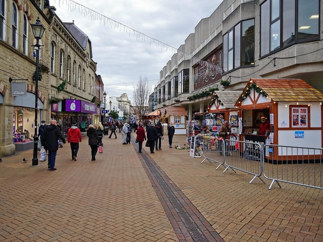 Mansfield Christmas market in 2021.