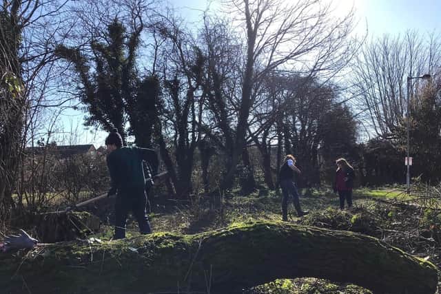 The group held a conservation morning for volunteers.