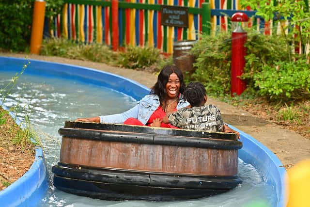 Competition winners enjoying Sundown Adventureland