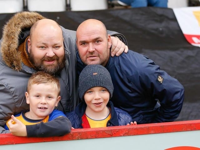Stags fans enjoy a 2-1 win at Stevenage.