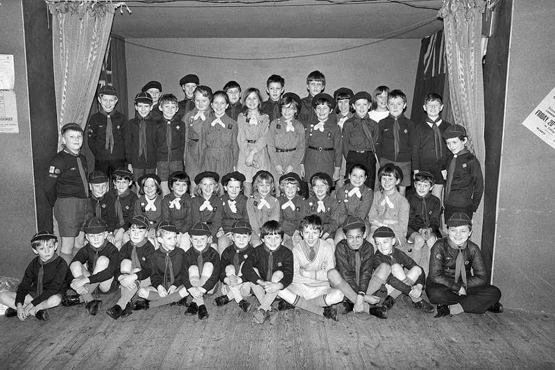 Kirkby Scouts perform a concert in 1970